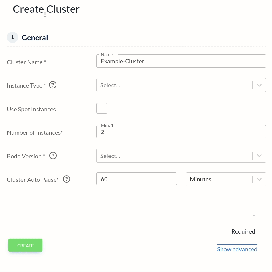 Cluster-Form-Instance