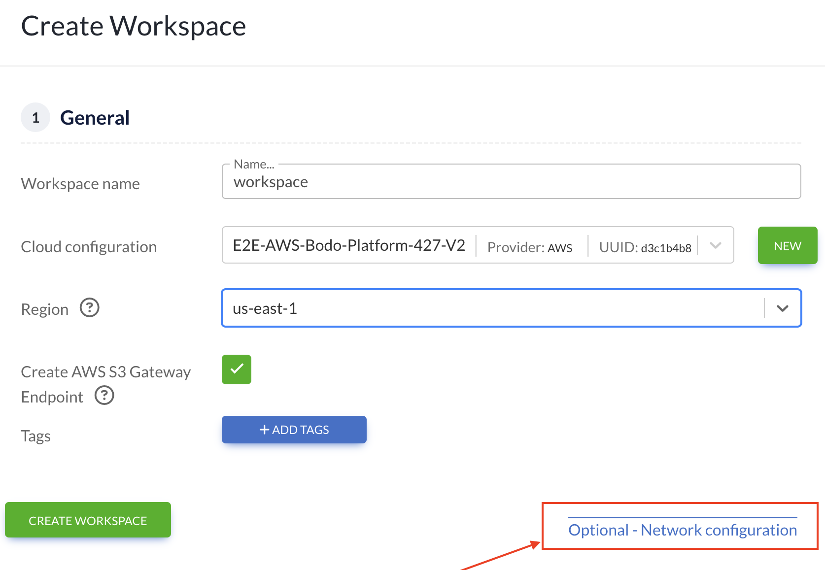 Open Network Configuration